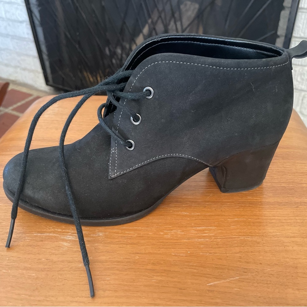 Ecco Black Bootie with a Heel